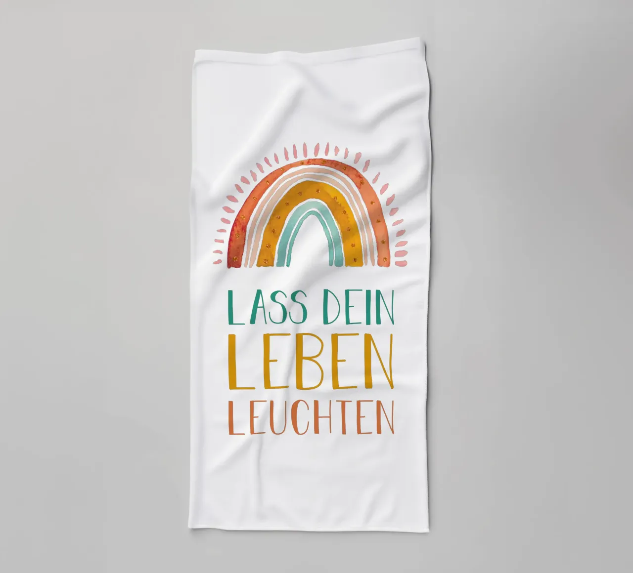 LASS DEIN LEBEN LEUCHTEN asciugamano da bagno da YOUR WALK