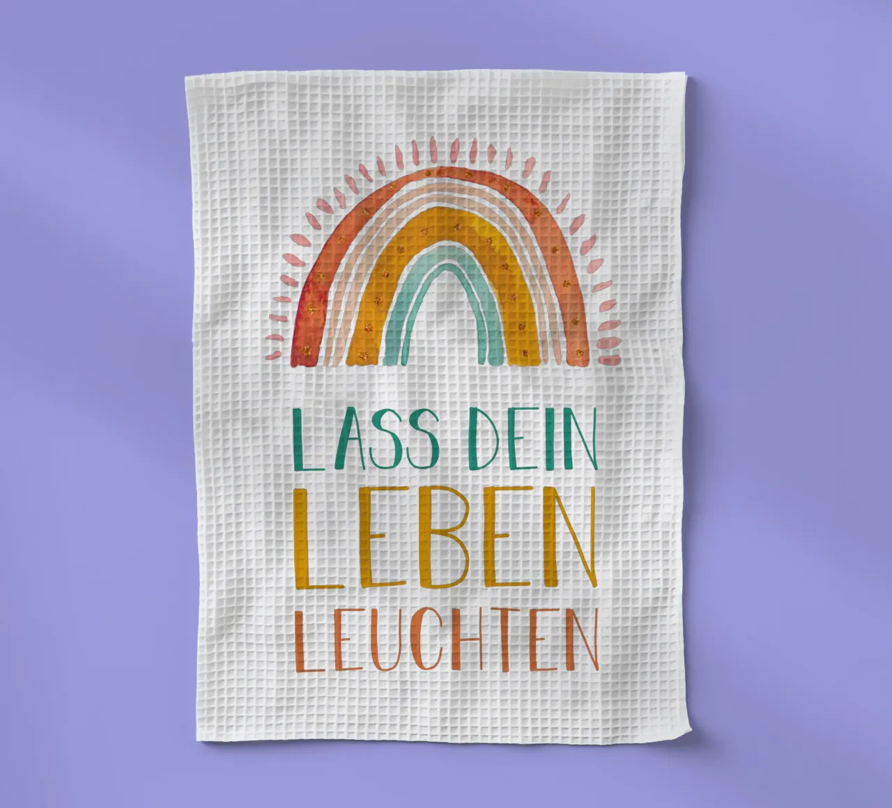 LASS DEIN LEBEN LEUCHTEN canovaccio da cucina da YOUR WALK