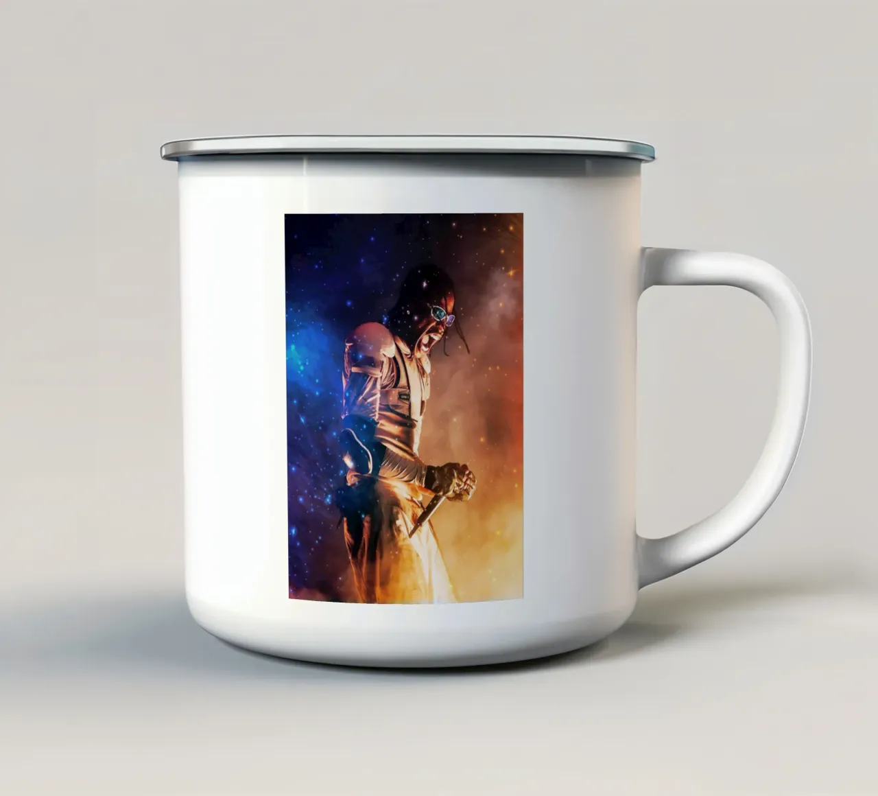 Travis Scott 61 enamel mug by music soul