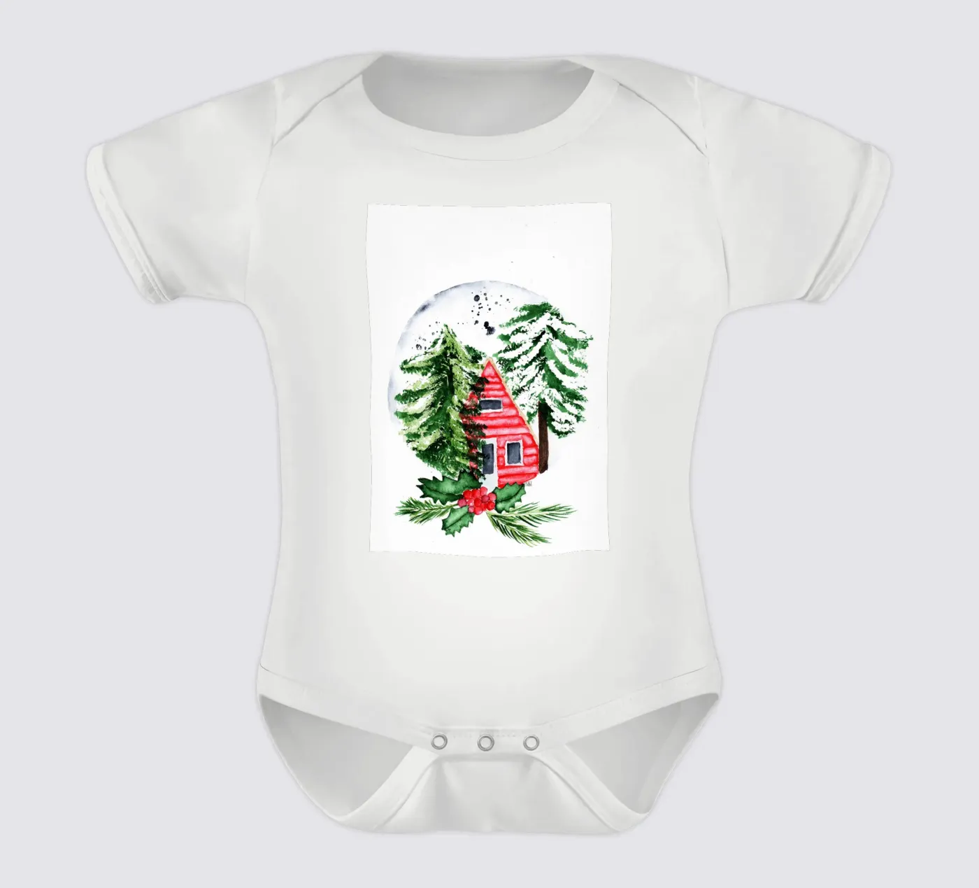 magisch klein huis babyrompertje korte mouwen van Nathys_illustration