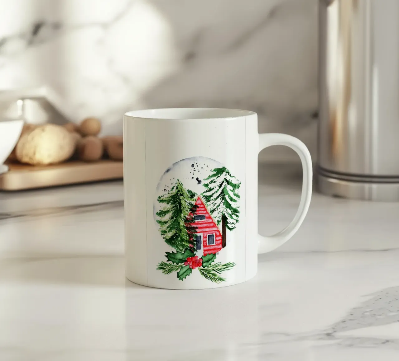 magic tiny house ceramic mug by Nathys_illustration