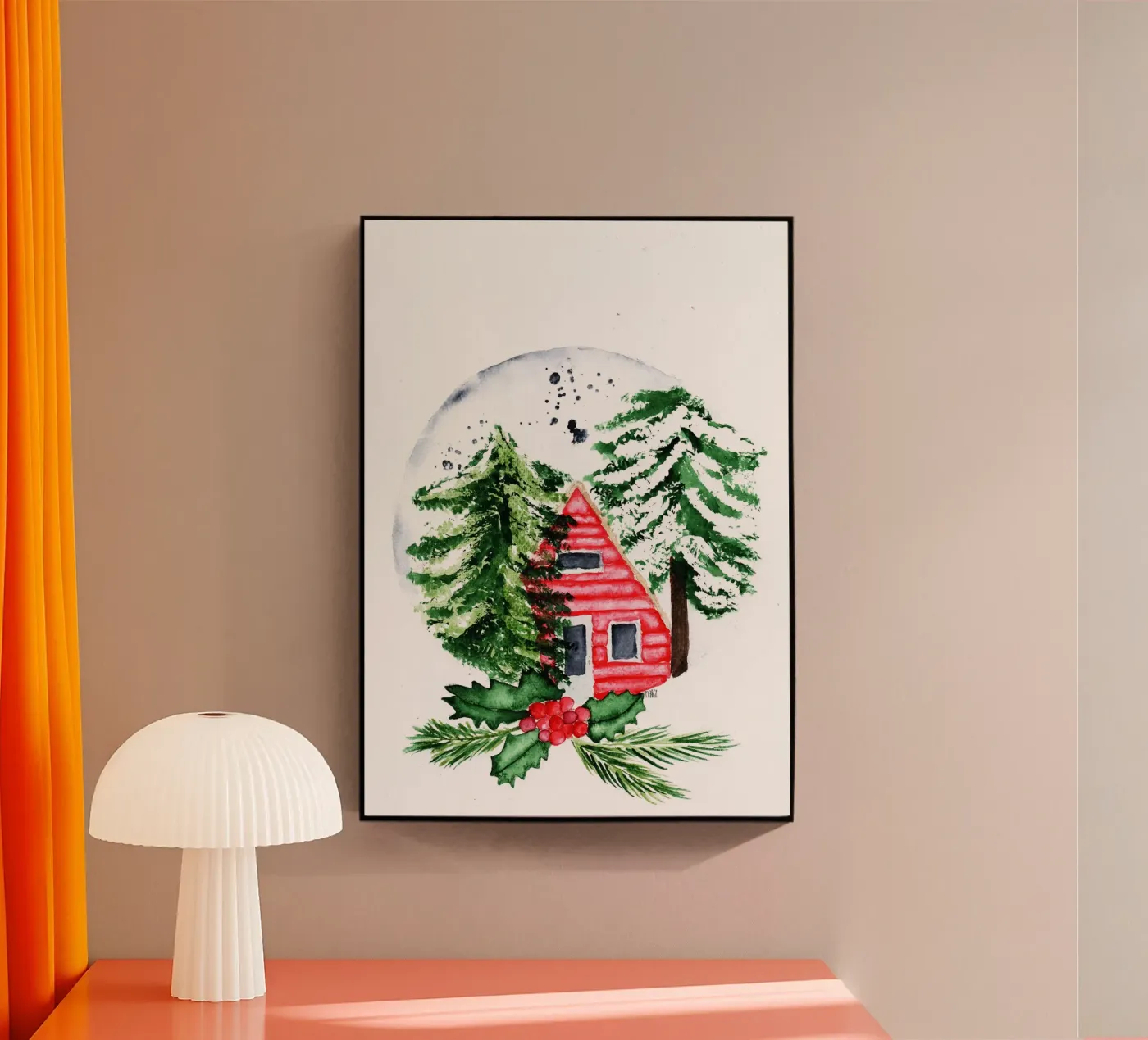 magisch klein huis acryl van Nathys_illustration