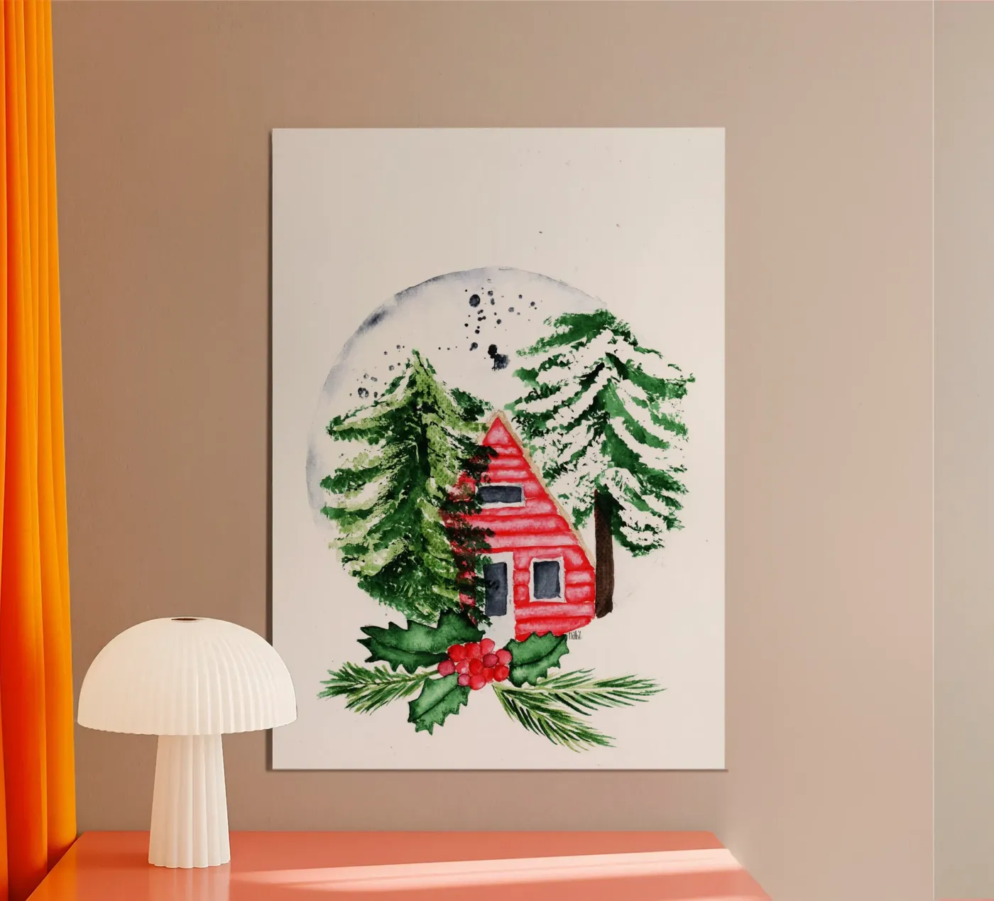 magic tiny house Alu-Dibond von Nathys_illustration