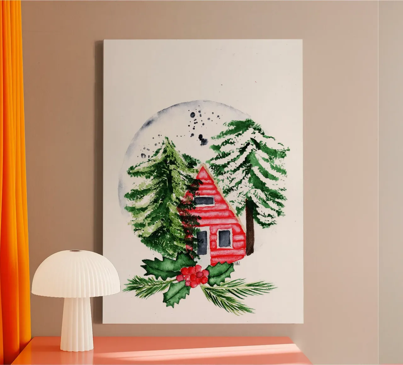 magic tiny house canvas with Floater frame by Nathys_illustration