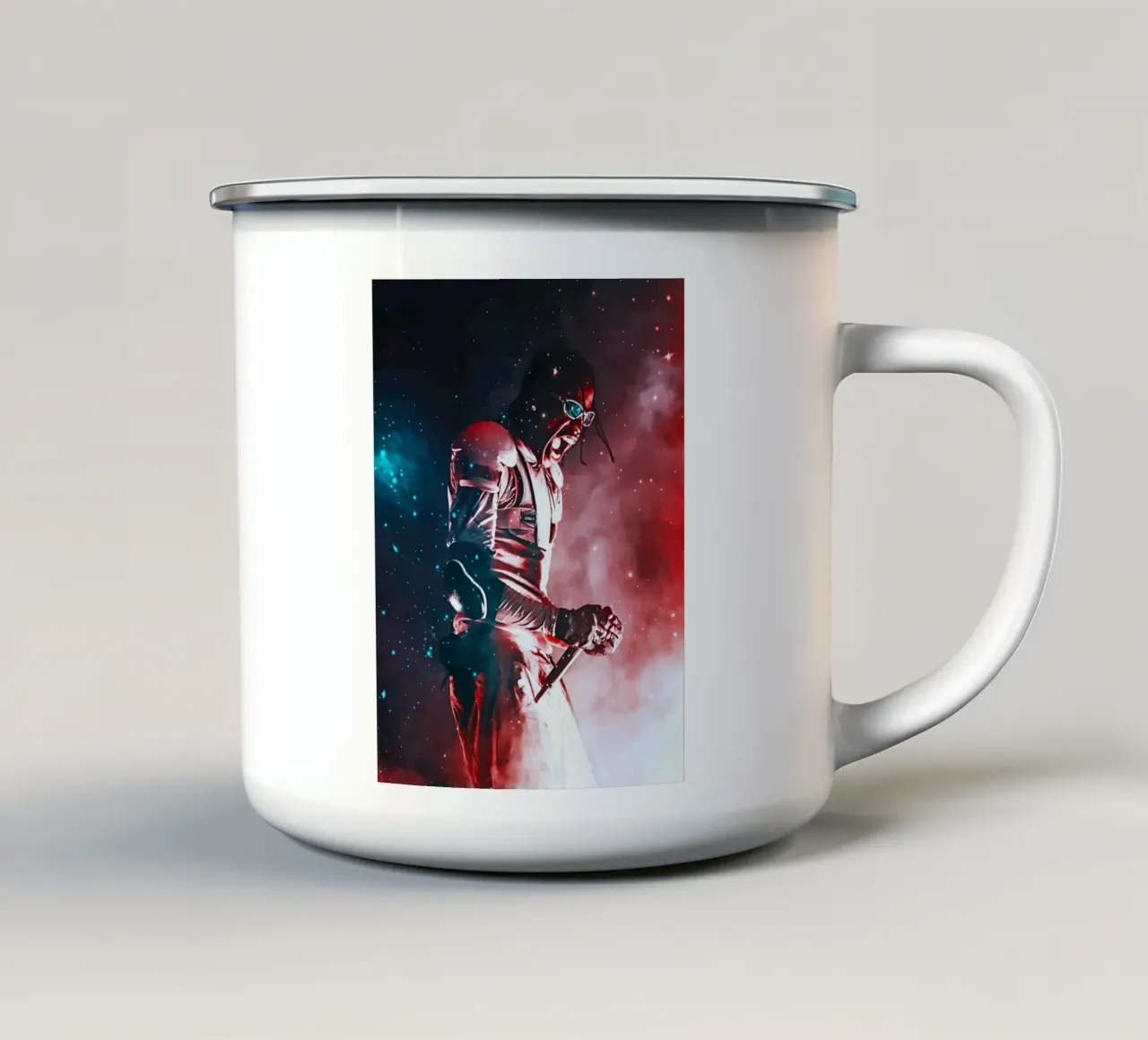 Travis Scott 5 taza de esmalte de music soul