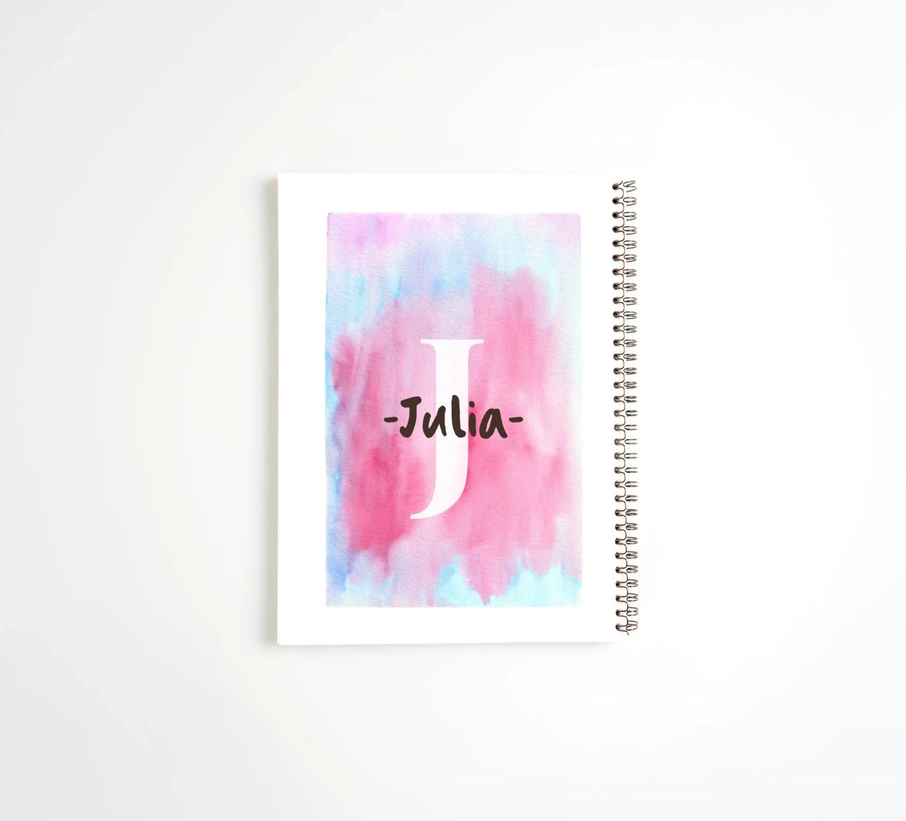 Personalisierbares Aquarelldesign - Initialen & Name Art Ringbuch von Ben & Clo creations