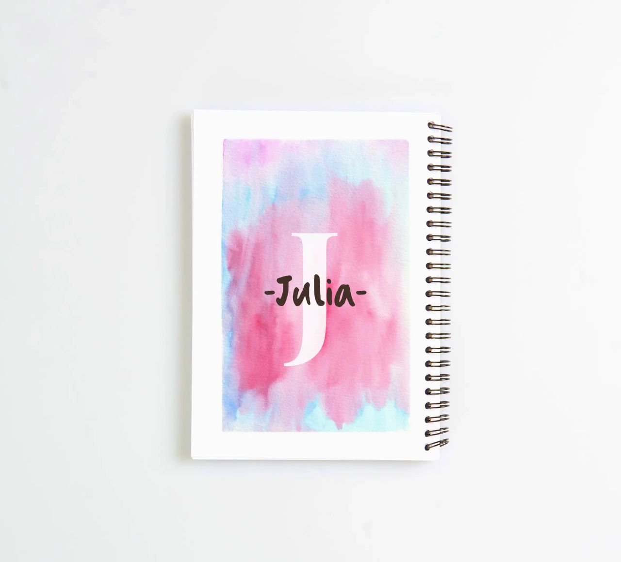 Personalisierbares Aquarelldesign - Initialen & Name Art Ringbuch von Ben & Clo creations