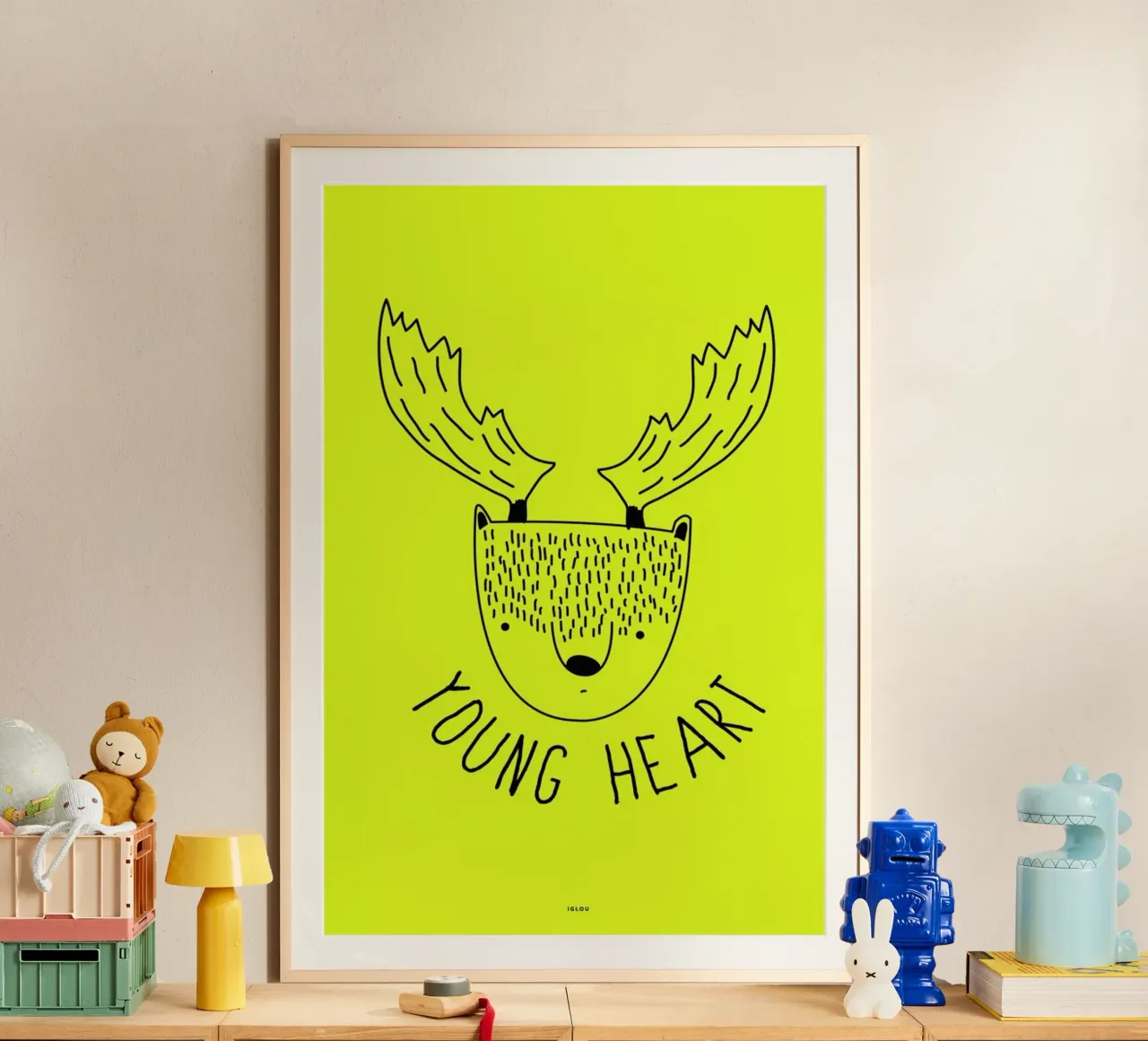 Young Heart 2 poster con telaio in plastica da Iglou