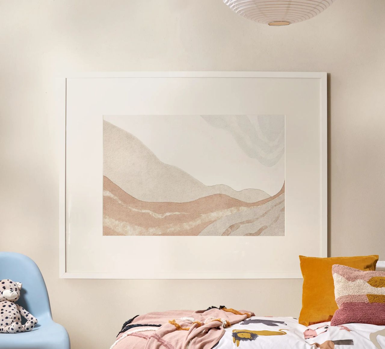 Abstrakte Erdtöne Landschaft Kunst Poster von Melloi Art Print