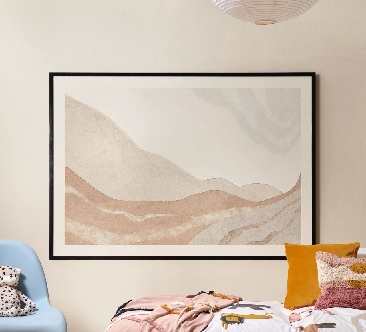 Abstrakte Erdtöne Landschaft Kunst Poster von Melloi Art Print