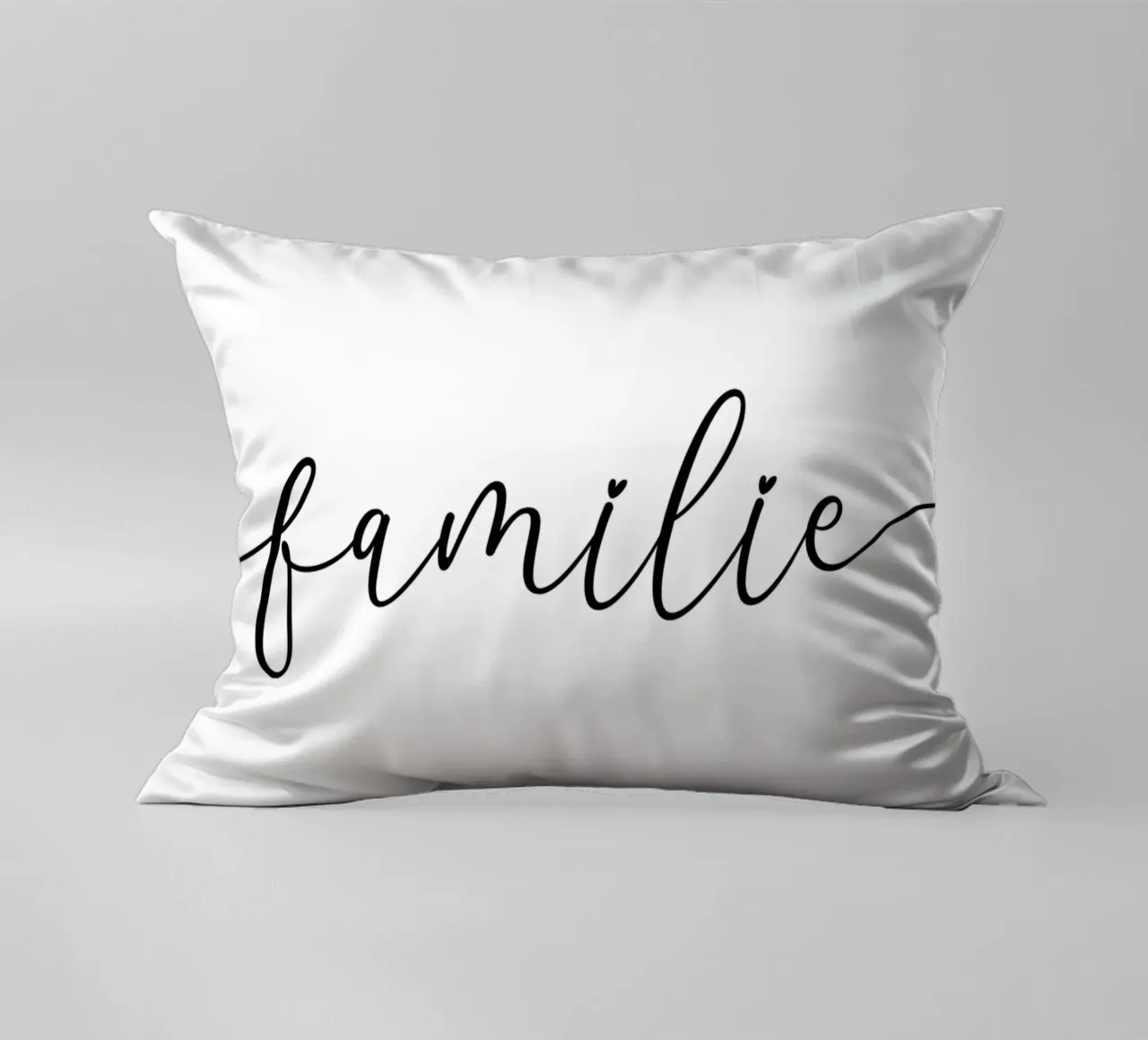 Familie Typografie mit Namen kussen van WORTSPIEL