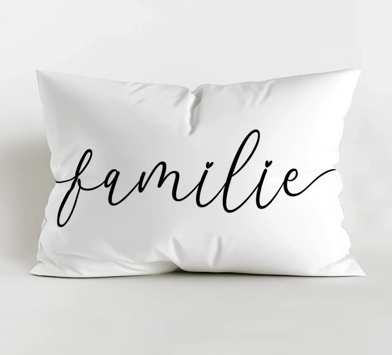 Familie Typografie mit Namen kussen van WORTSPIEL