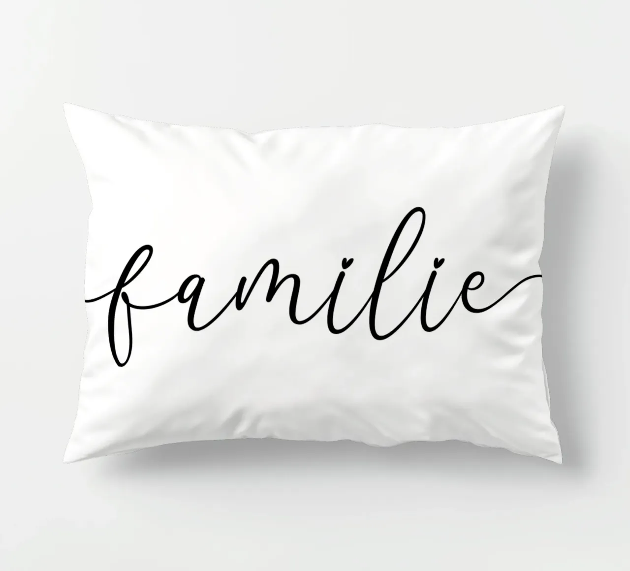 Familie Typografie mit Namen kussen van WORTSPIEL