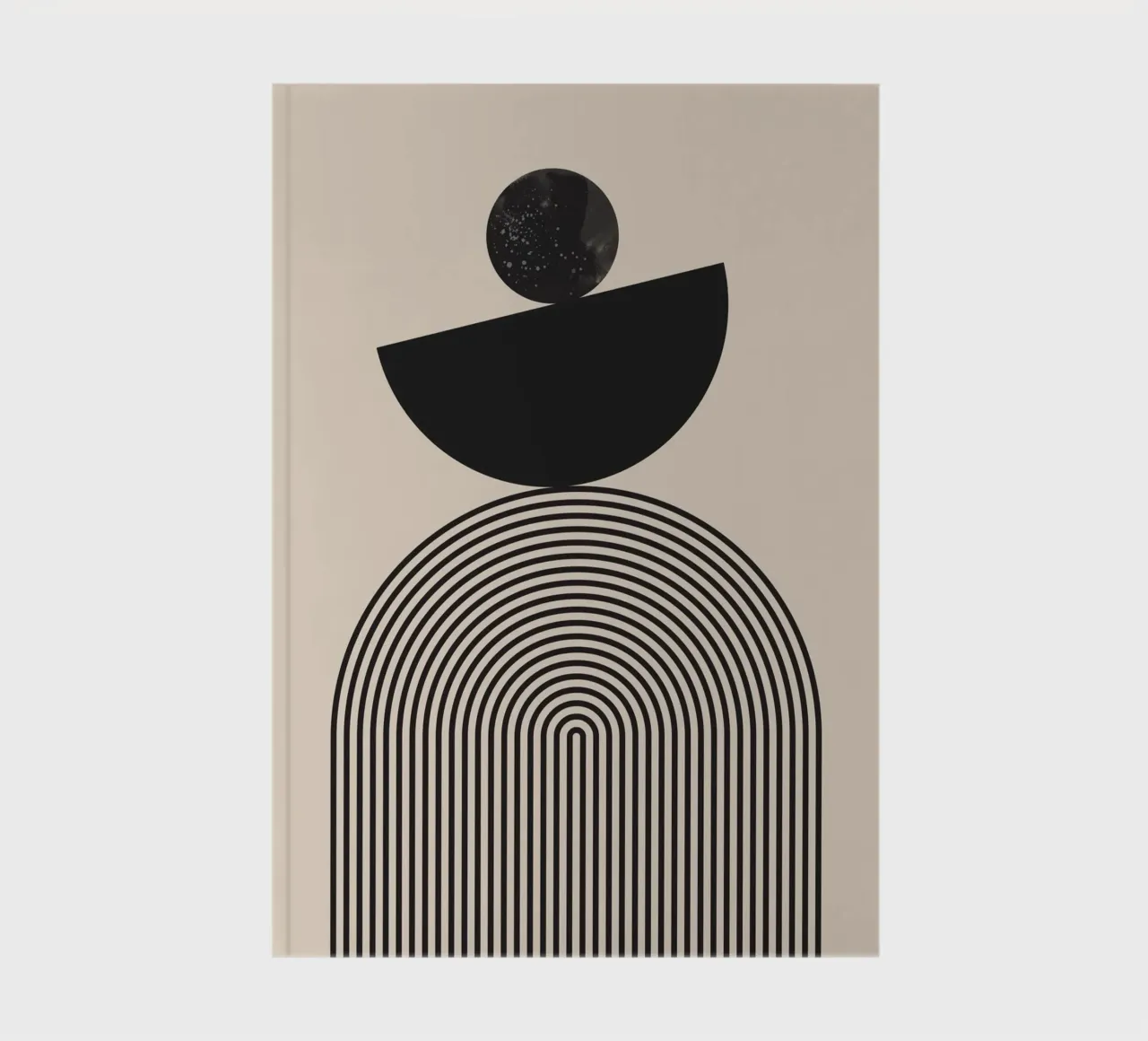 Disegno astratto geometrico celeste diario da Melloi Art Print