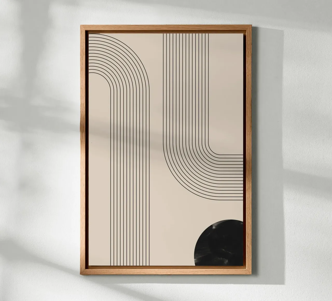 Line art geometrica astratta tela da Melloi Art Print