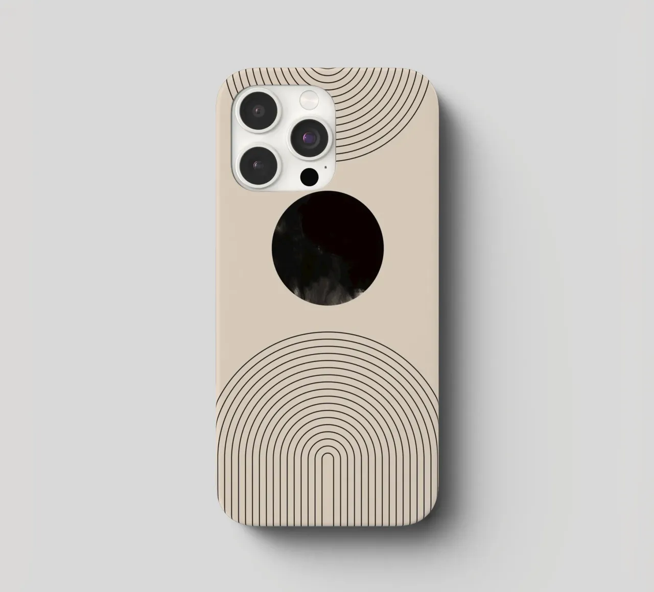 Forme geometriche minimaliste concentriche cover iphone da Melloi Art Print