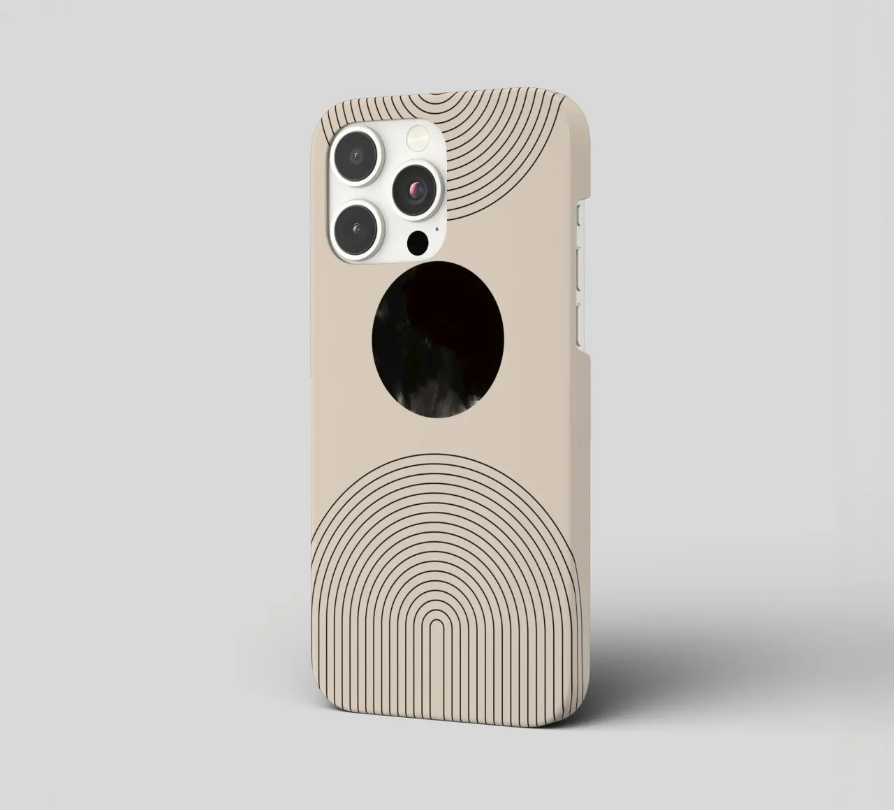 Forme geometriche minimaliste concentriche cover iphone da Melloi Art Print