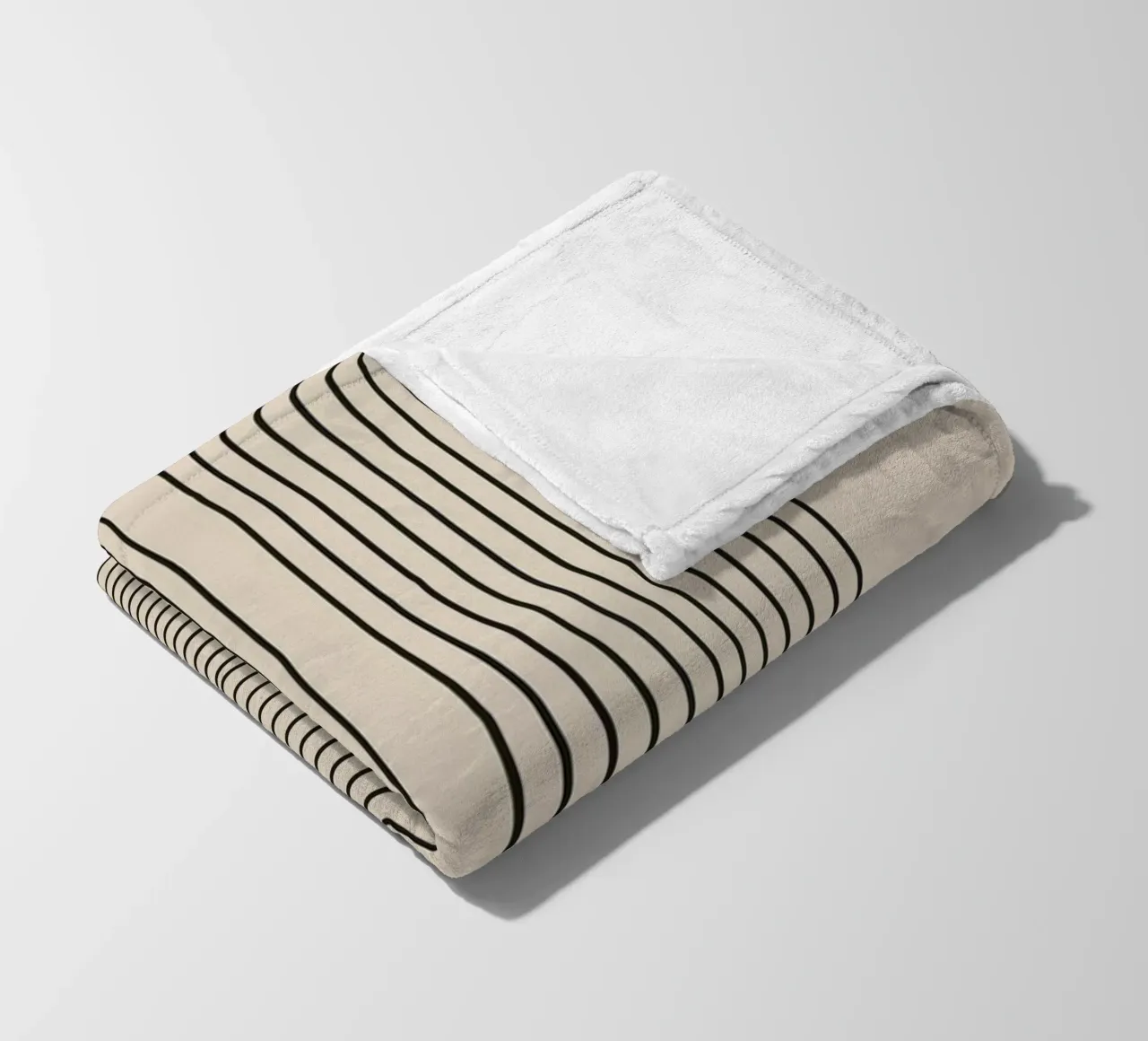 Line art geometrica astratta a forma di U coperta in pile da Melloi Art Print