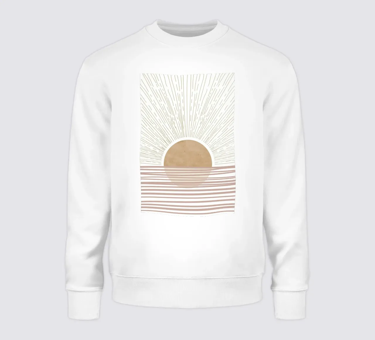Alba astratta all'orizzonte felpa da Melloi Art Print