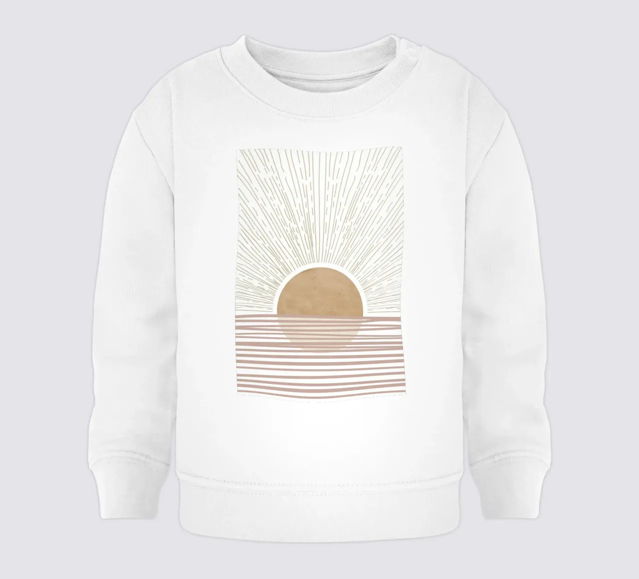 Alba astratta all'orizzonte felpa neonato da Melloi Art Print