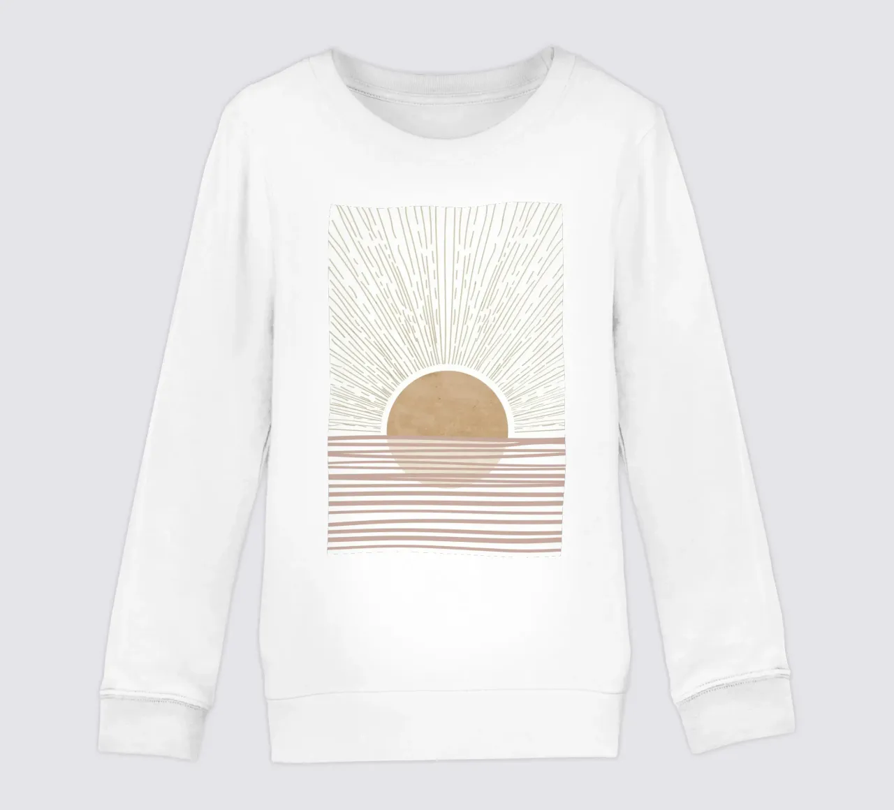 Alba astratta all'orizzonte felpa bambino da Melloi Art Print