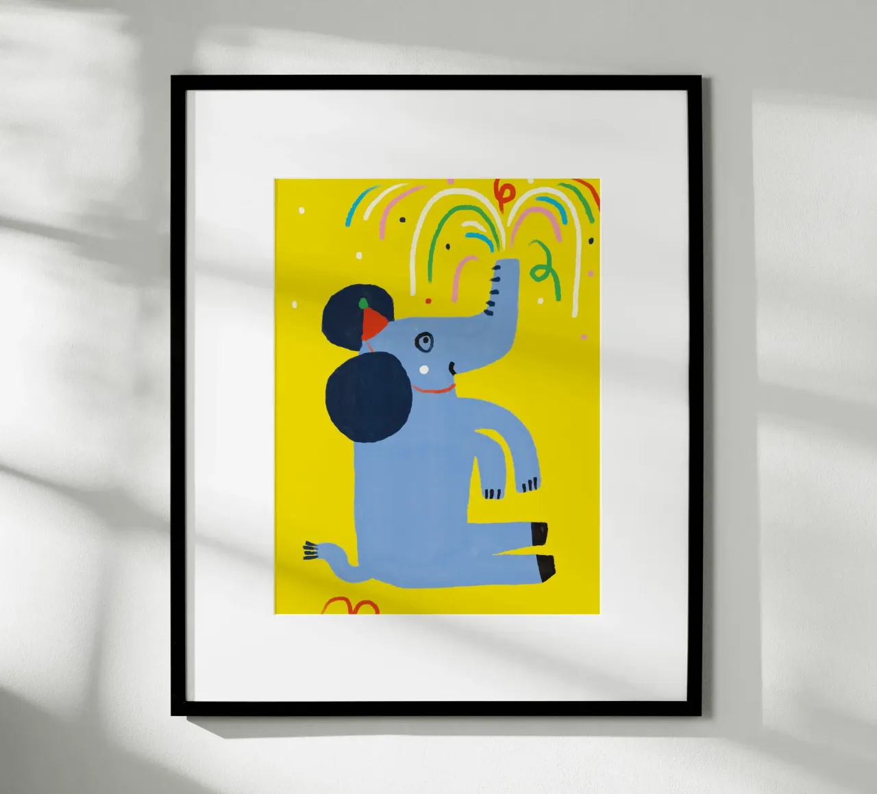 Festa con un elefante poster da bueronoull