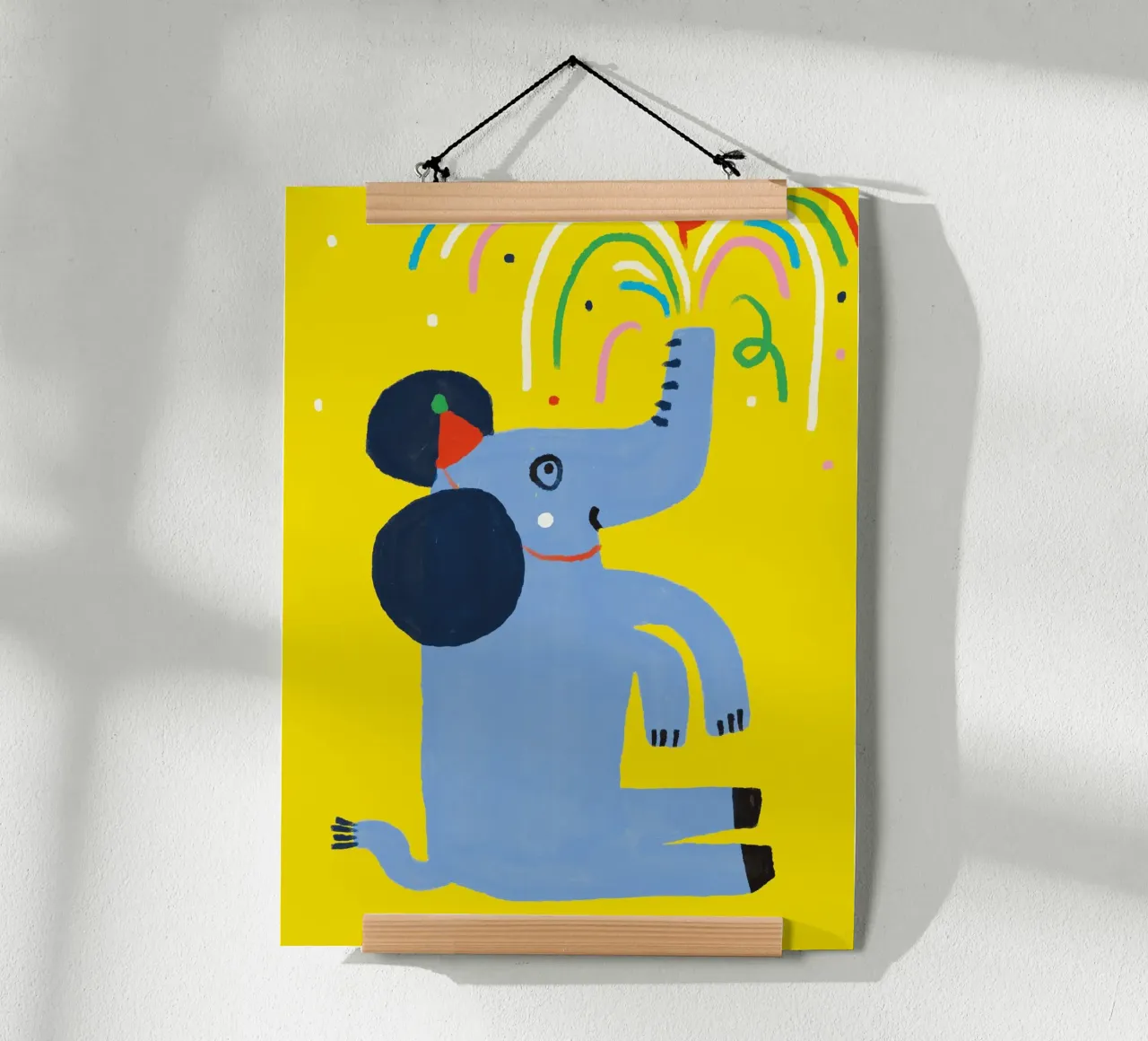 Festa con un elefante poster da bueronoull
