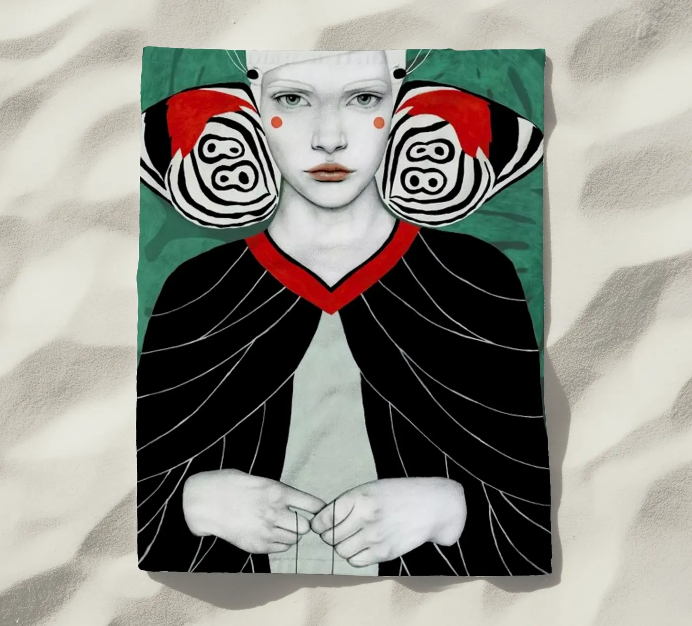 Fanni beach towel by Sofia Bonati