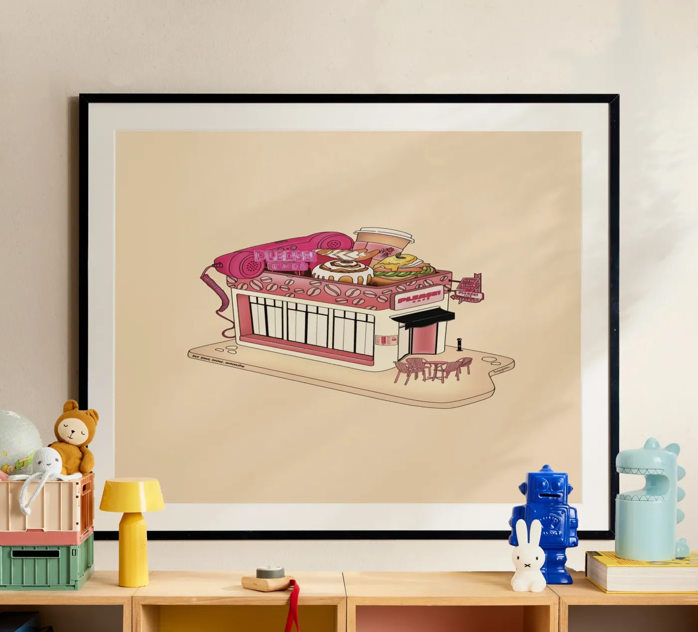 Please Café poster by StudioNaïa