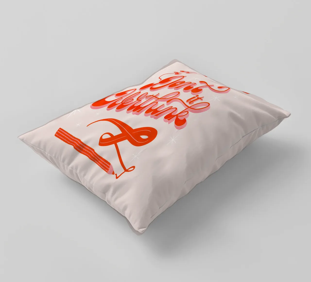Don't overthink it. Quote. Don't overthink it. decorative cushion by CalliLetters