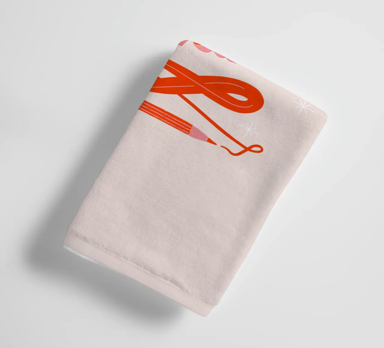 Don't Overthink it. Zitat. Denk nicht zuviel nach. Handtuch von CalliLetters