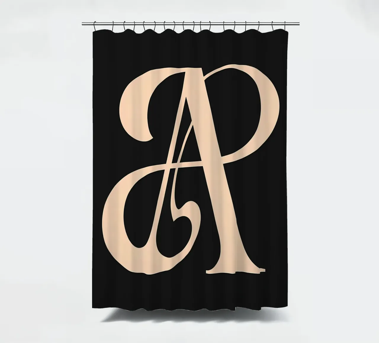 Kursiv "A" Duschvorhang von inspirational quote
