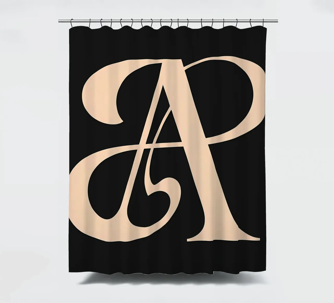 Kursiv "A" Duschvorhang von inspirational quote