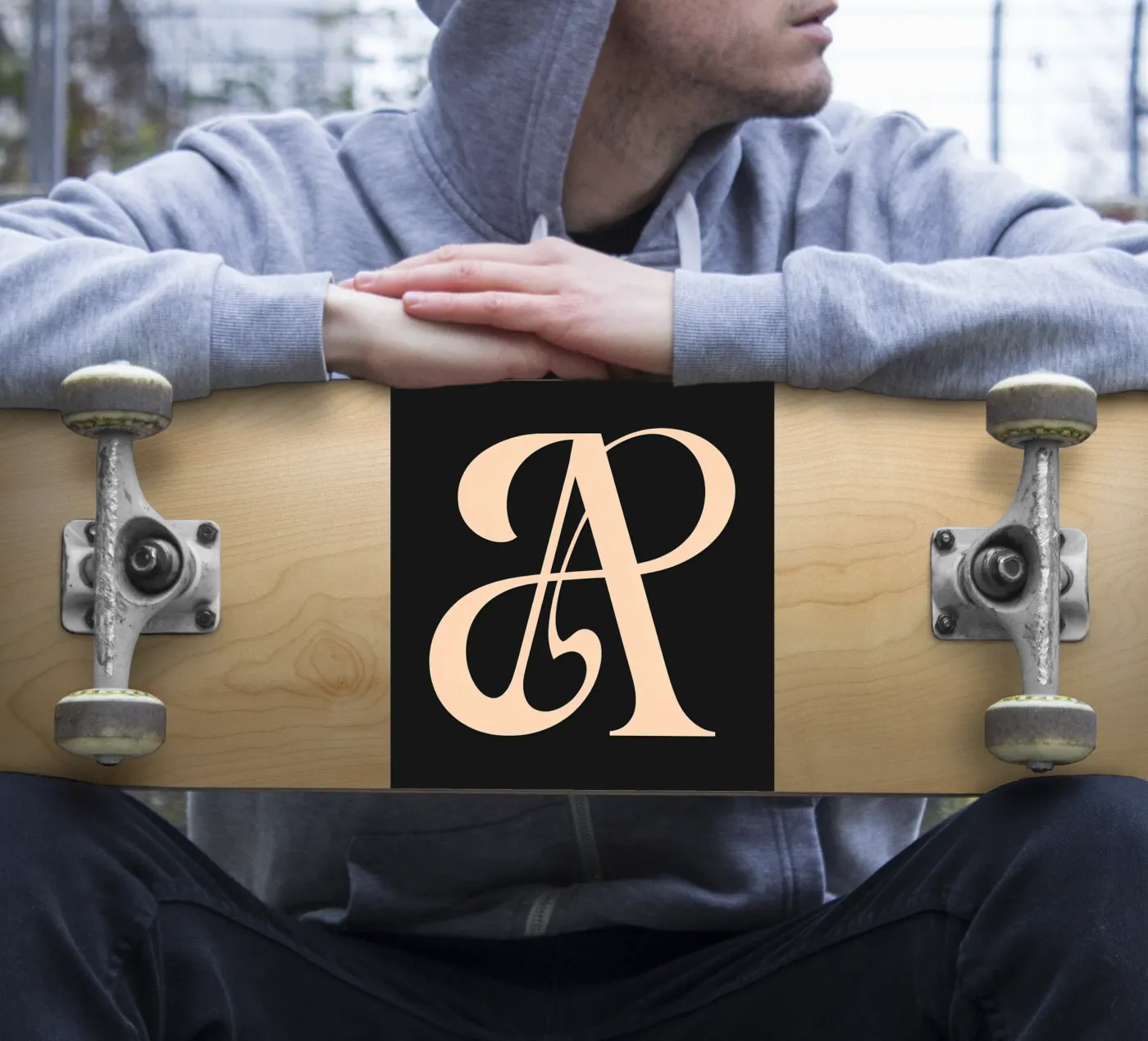 Cursive "A" sticker by inspirational quote