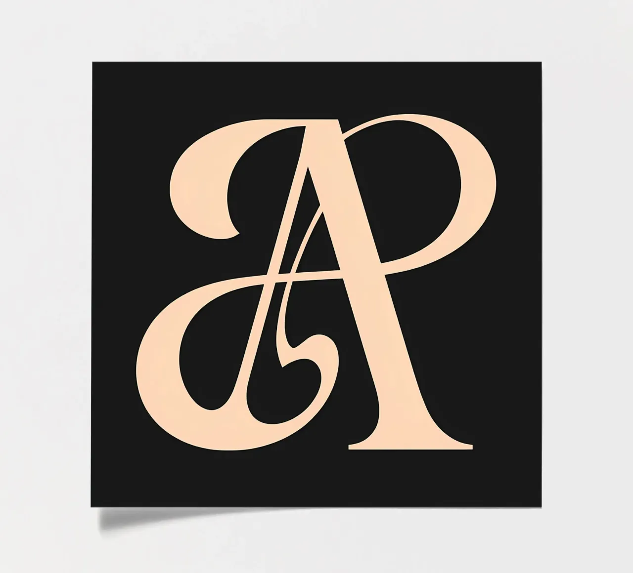 Cursive "A" sticker sheet by inspirational quote