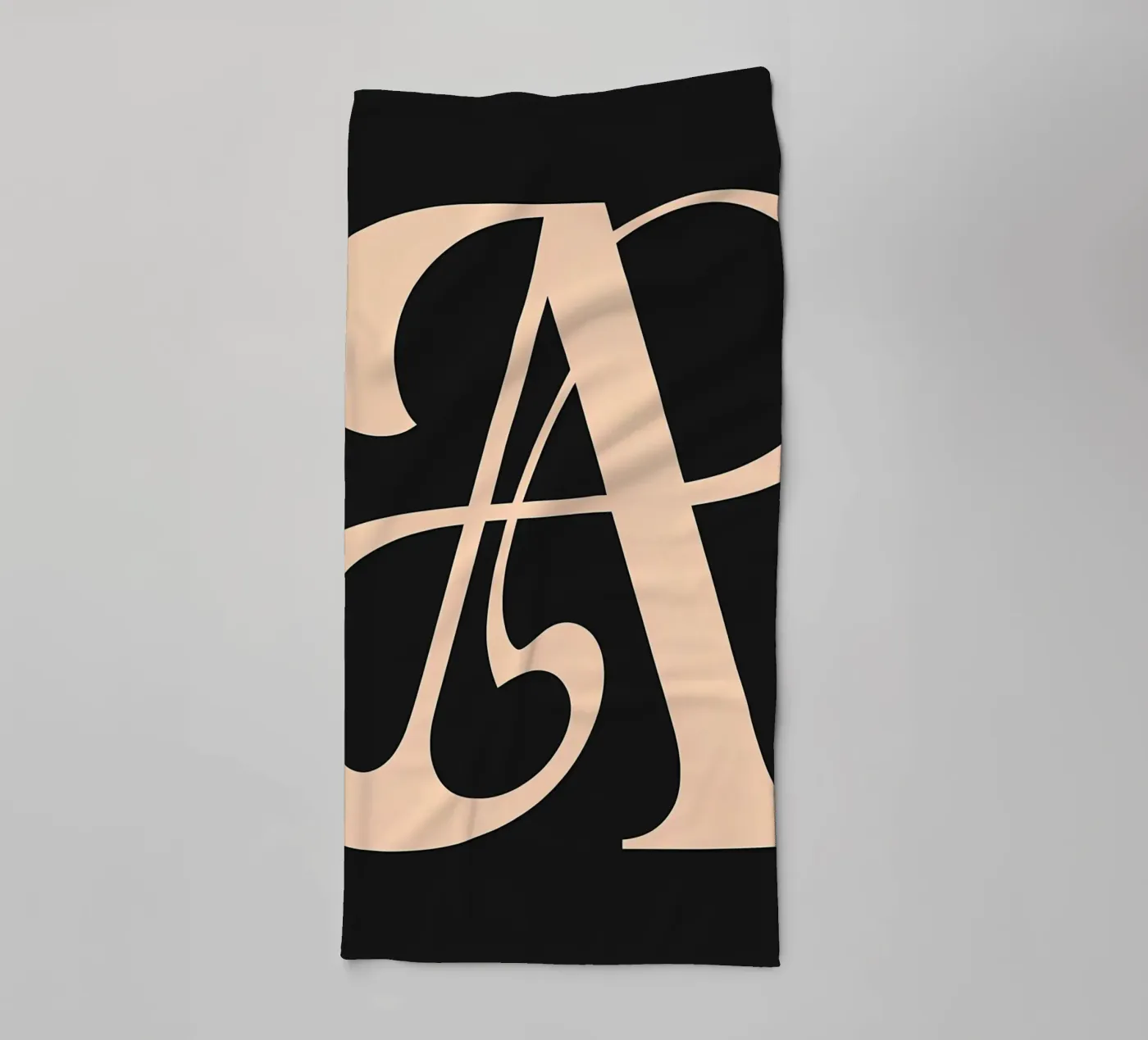 Cursive "A" serviette de bain de inspirational quote