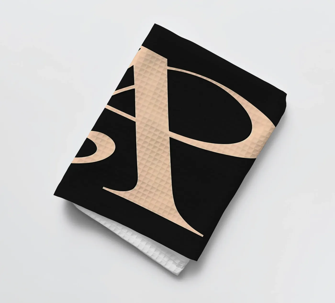 Cursive "A" tea towel by inspirational quote