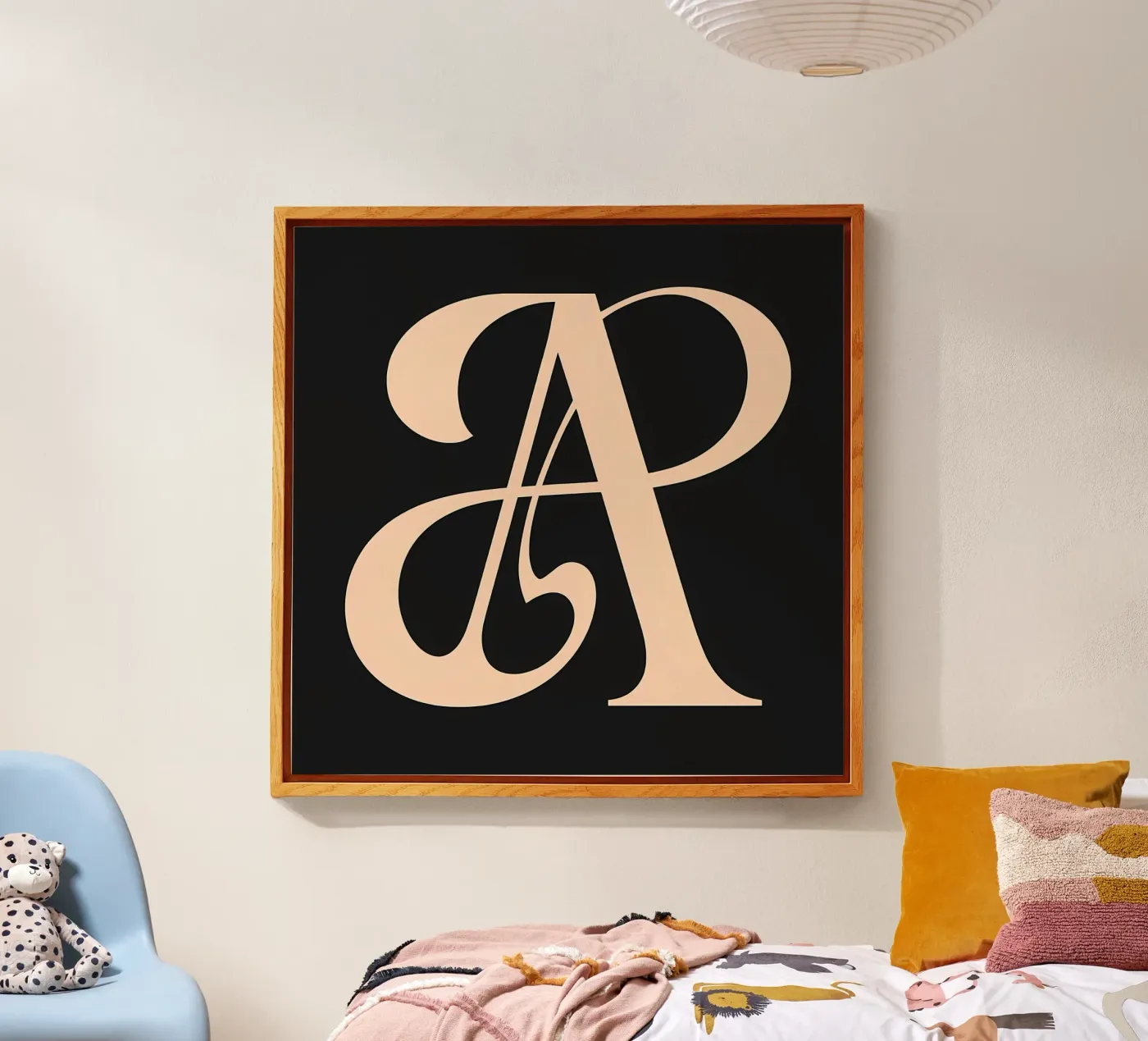 Cursive "A" plexiglas de inspirational quote