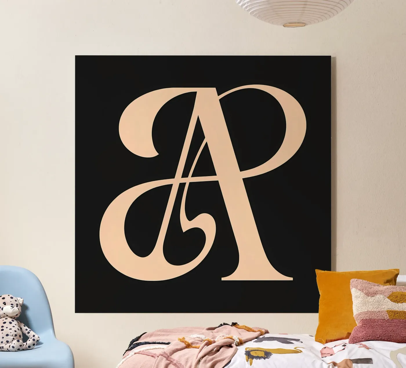 Cursive "A" plexiglas de inspirational quote