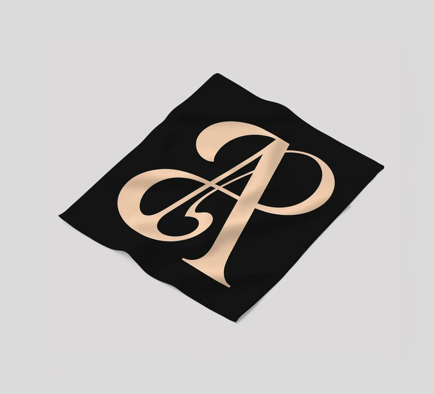 Corsivo "A" coperta in pile da inspirational quote