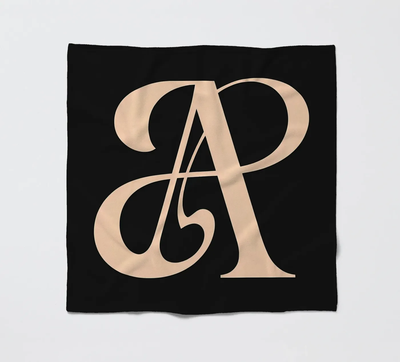 Corsivo "A" coperta in pile da inspirational quote