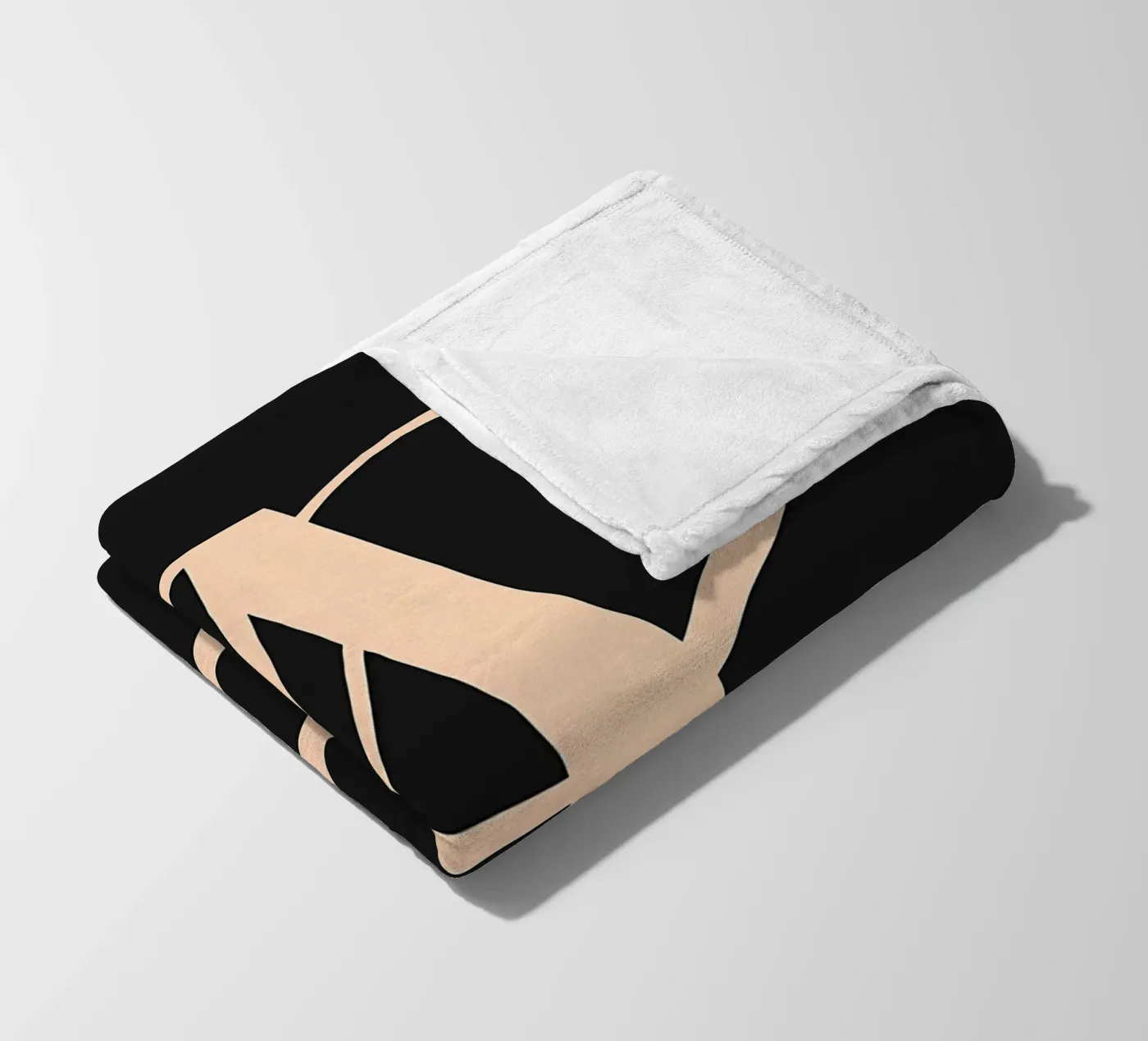 Corsivo "A" coperta in pile da inspirational quote