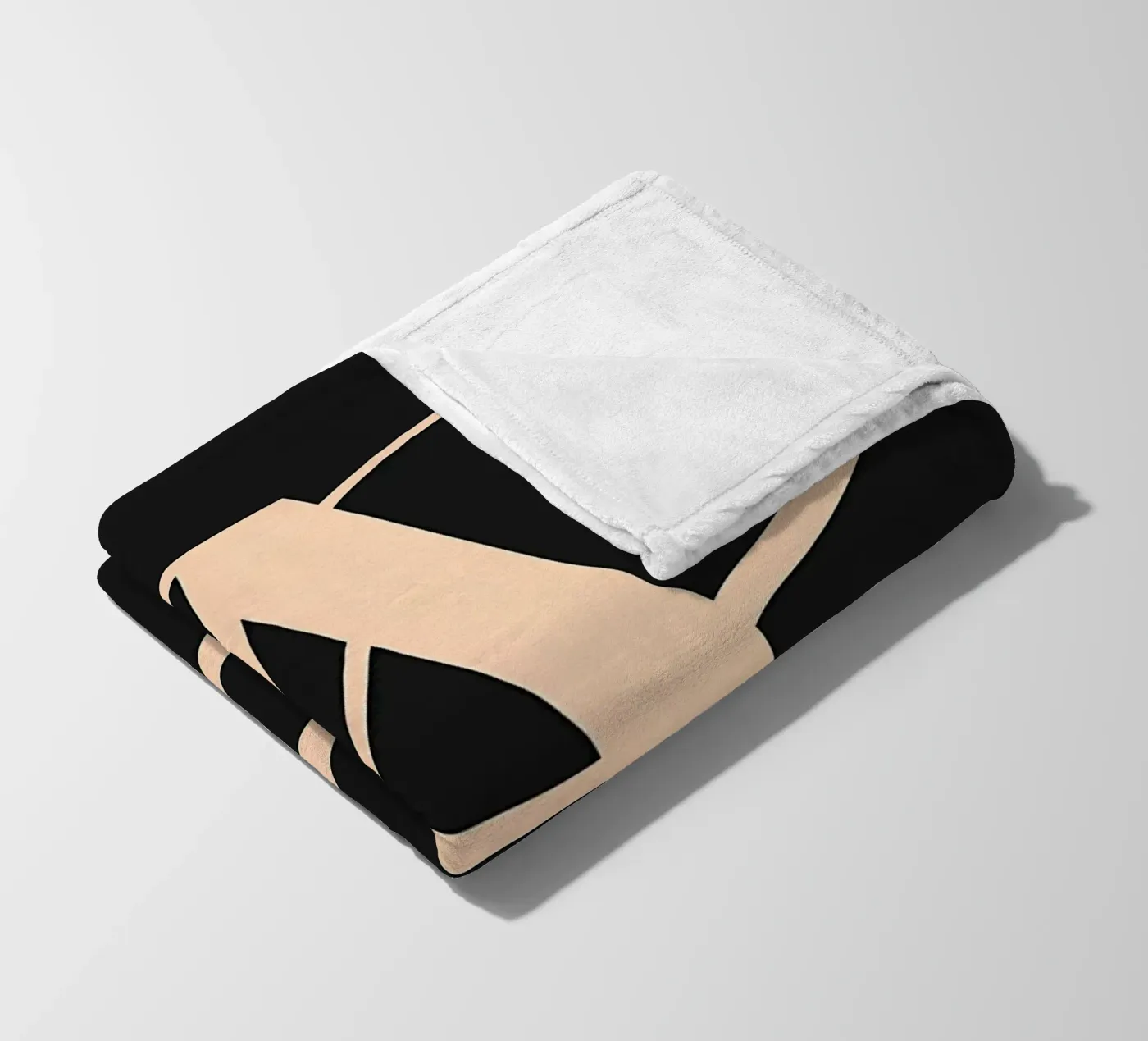 Corsivo "A" coperta in pile da inspirational quote