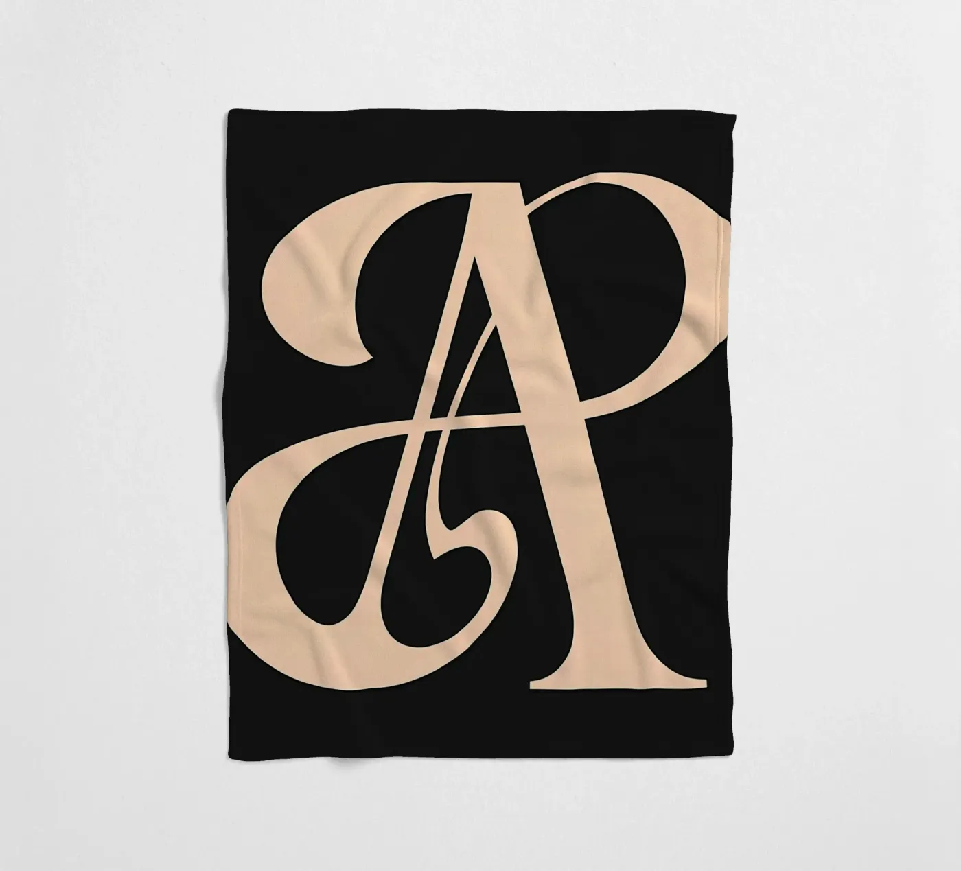 Corsivo "A" coperta in pile da inspirational quote