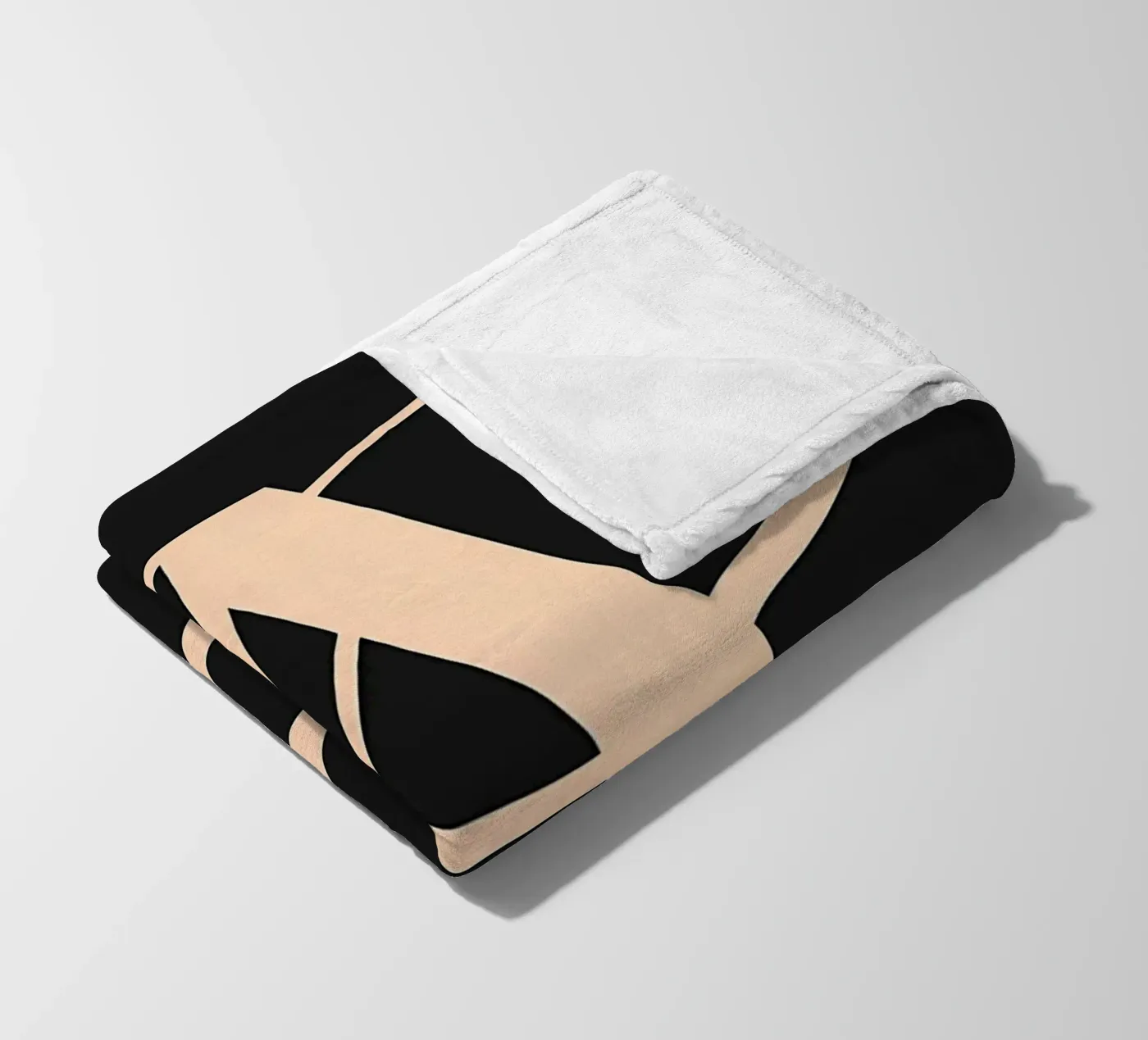 Corsivo "A" coperta in pile da inspirational quote