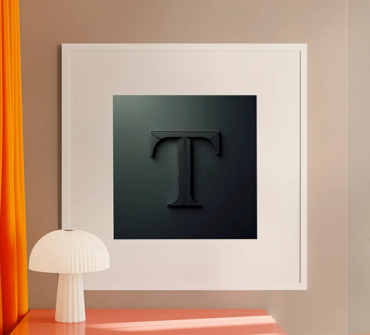 T industriale poster con telaio in plastica da inspirational quote