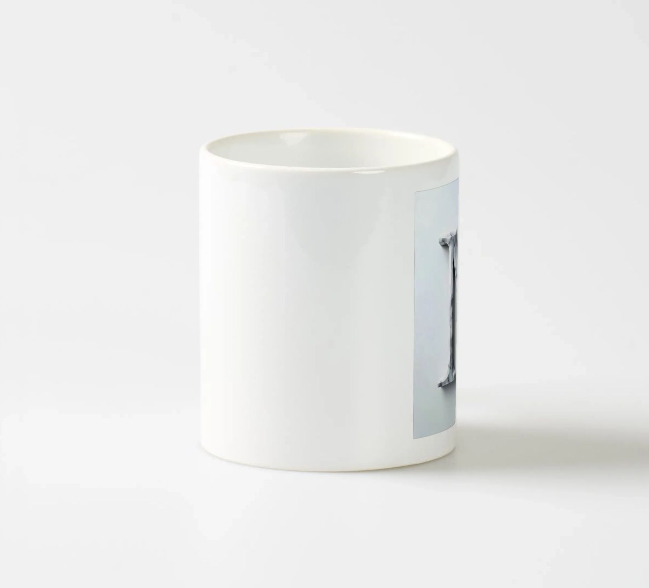 Monogramma "M" in marmo tazza in ceramica da inspirational quote
