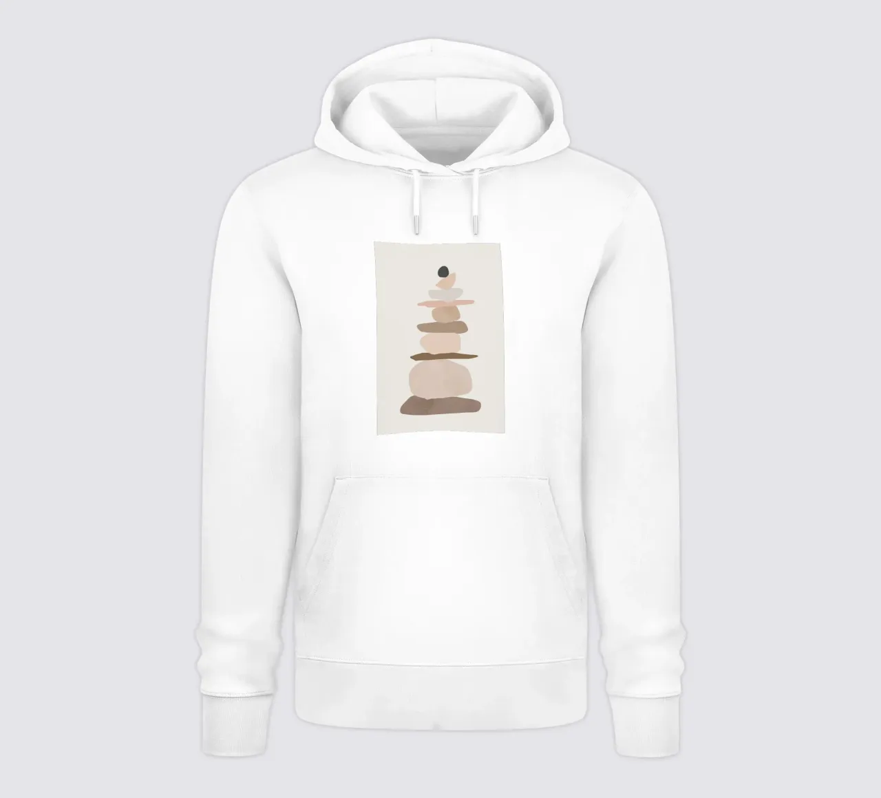 Abstract Rock Cairn Art hoodie by Melloi Art Print