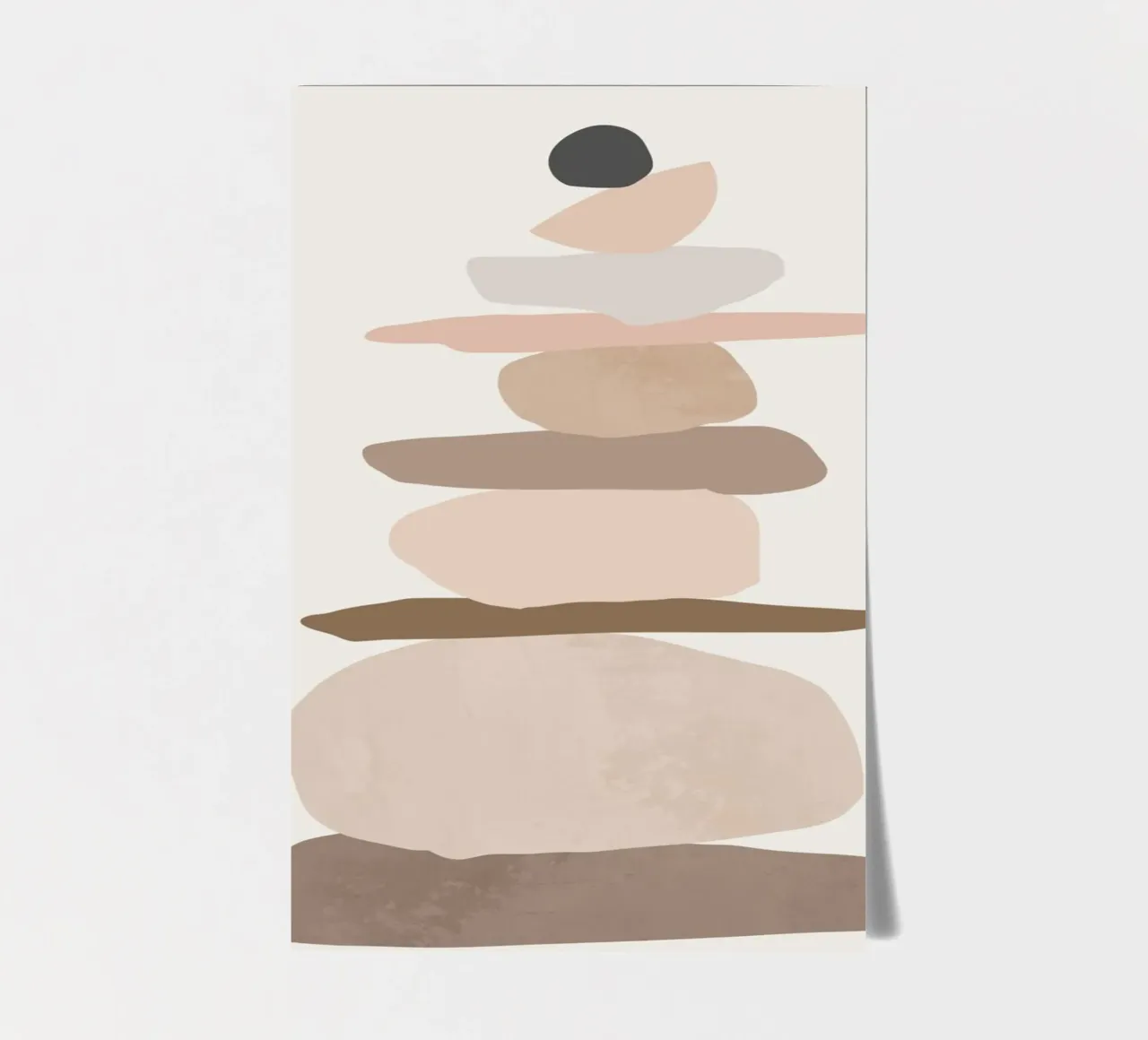 Abstract Rock Cairn Art sticker sheet by Melloi Art Print
