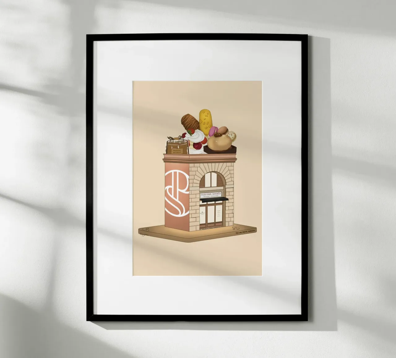 Parfums Sucrés poster con telaio in legno da StudioNaïa